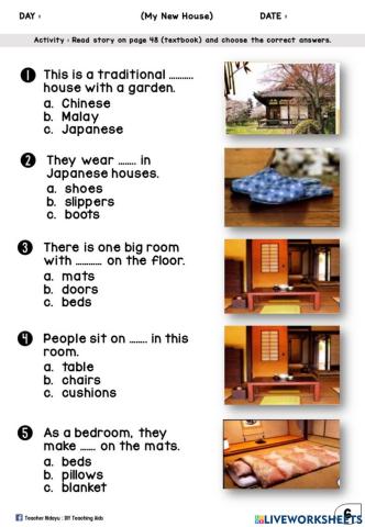 Get Smart Plus 3 (Module 5) : My New House (Multiple Choices)