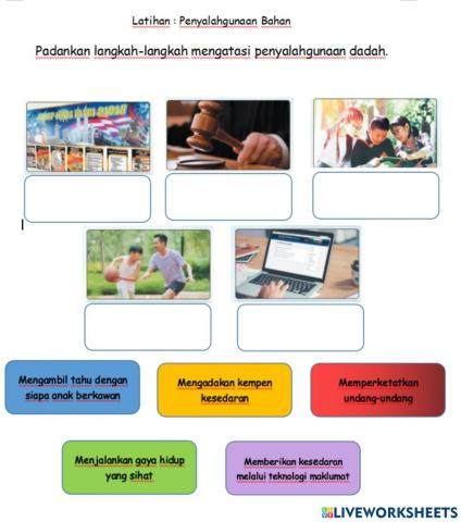 Langkah atasi penyalahgunaan dadah