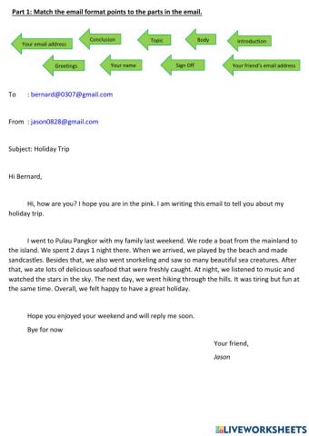 Email (Form 2 Unit 8 - English Pulse 2)