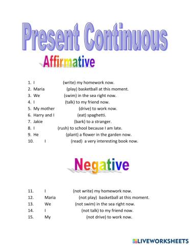 Present Continuous