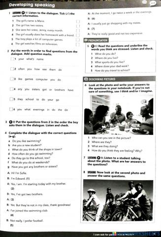 Every day activities