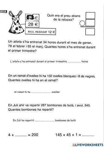 Problemes matematics