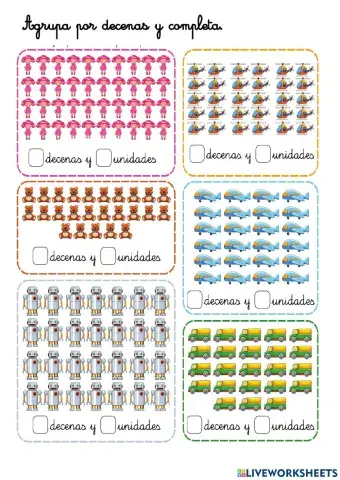 Unidades y decenas
