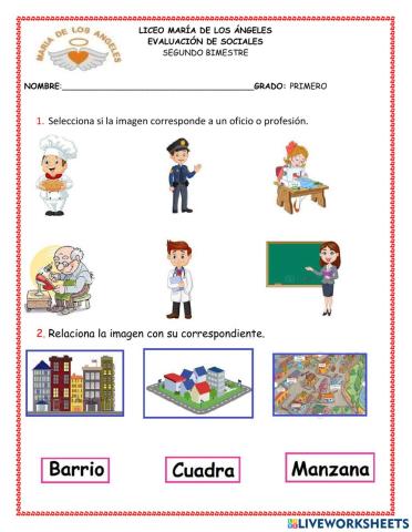 EVALUACIÓN sociales 1