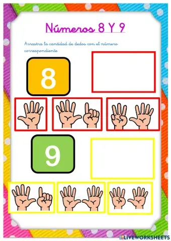 Números 8 y 9