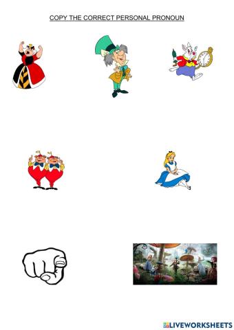 Alice and personal pronouns