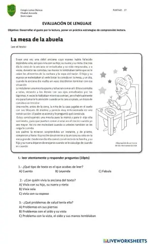 Comprensión lectora