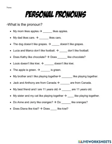 What is the pronoun?