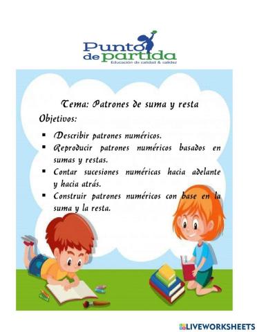 Patrones de suma y resta