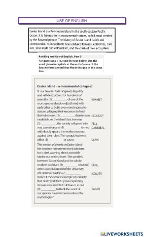 Use of English and Listening
