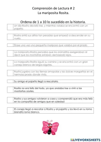 Comprension de lectura