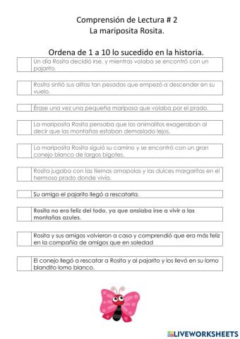 Comprension de lectura