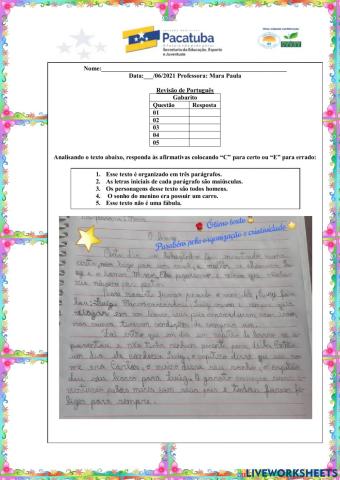 Revisão Port e Rel 16.06