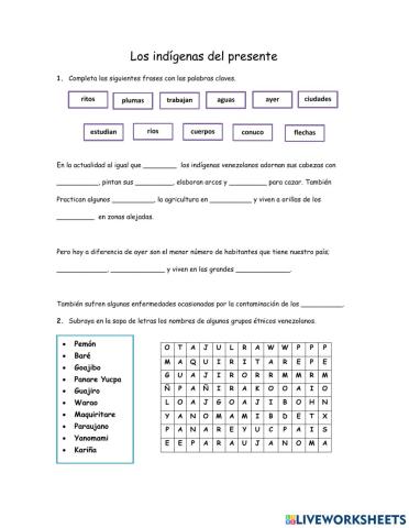 Los Indígenas del Presente