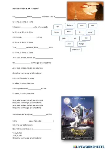 Vanessa Paradis & -M- La seine