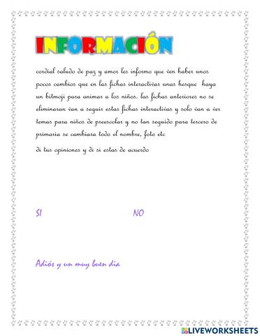 Informacion de el canal