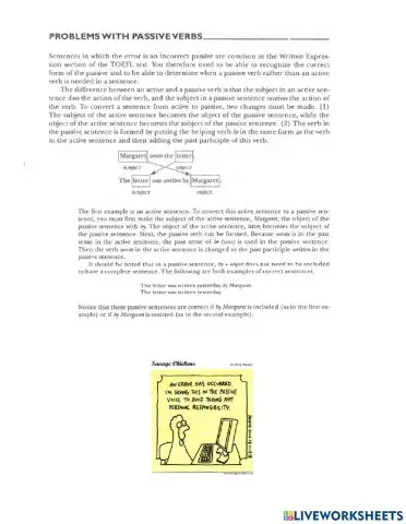 Problems with passive voice- toefl