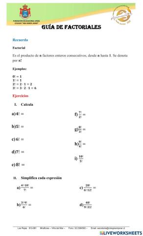 Factorial de un número