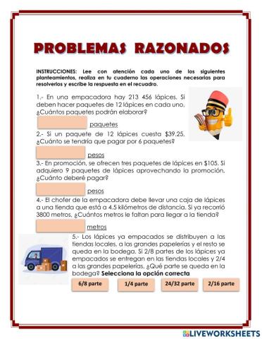 Problemas razonados