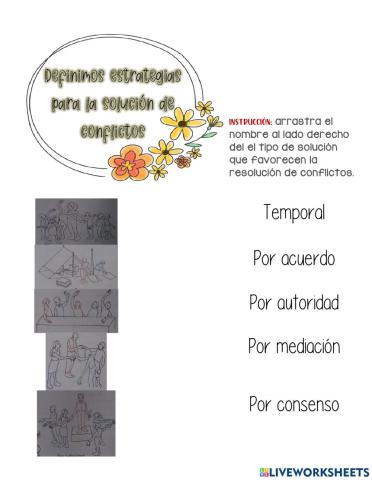 Definamos estrategias para la solución de conclictos