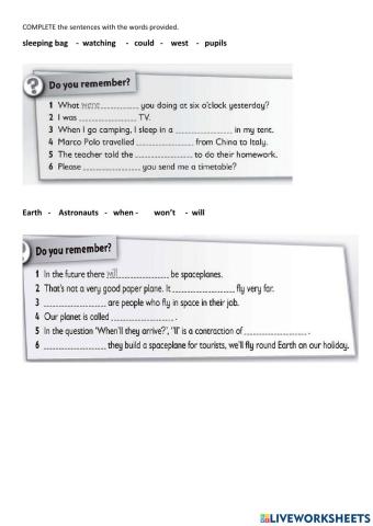 Review do you remember unit 2 & 3