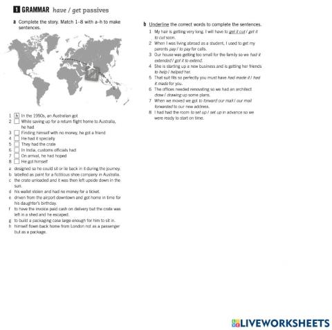 Have and get passive