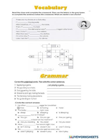 Revision Unit 1-Vocabulary-Grammar-Communication