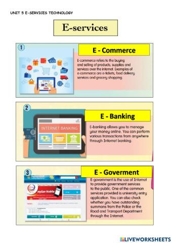 Unit 5 : e-services technology