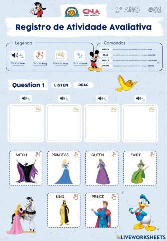 Registro de Atividade Avaliativa - 1 ANO UNIT 2