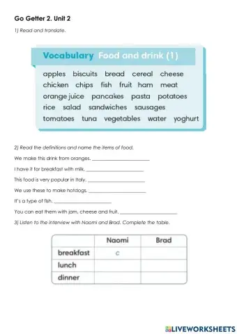 Go Getter 2 - Unit 2