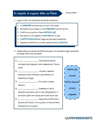 La risposta al ragazzo della via gluck