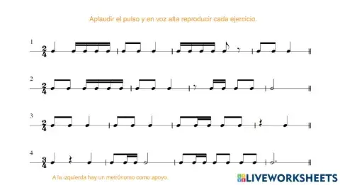 Ejercicios Rítmicos