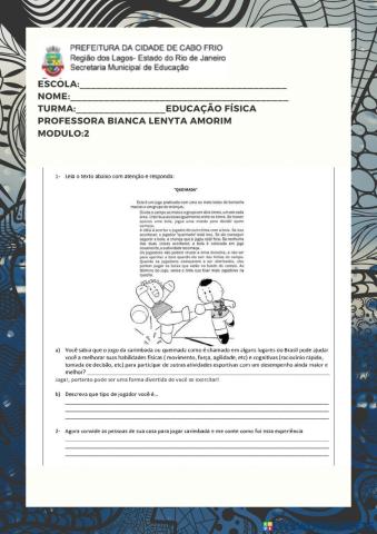 Jogos e brincadeiras populares