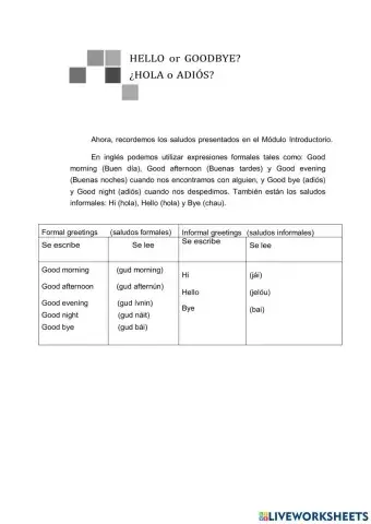Activiad N°5 1° Año EPJA 727 Inglés