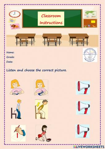 Classroom Instructions
