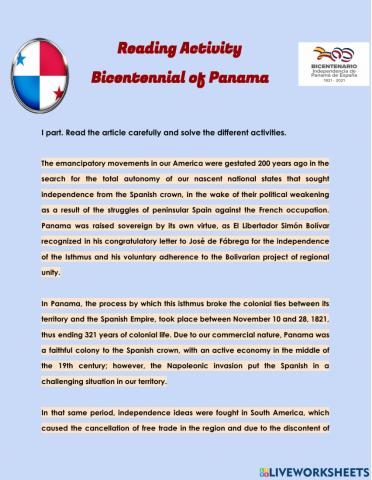 Bicentennial of Panama