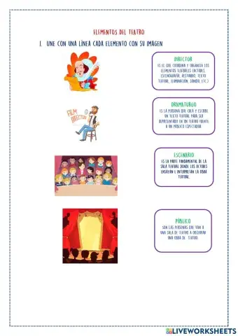 Términos y elementos del teatro 3° y 4°