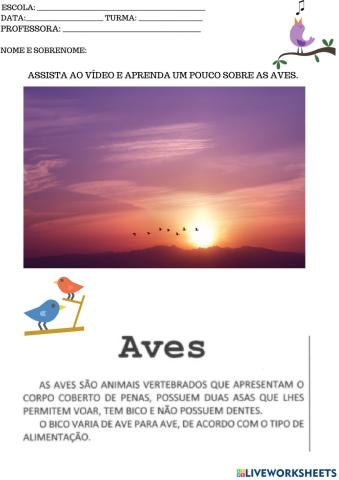 AS AVES
