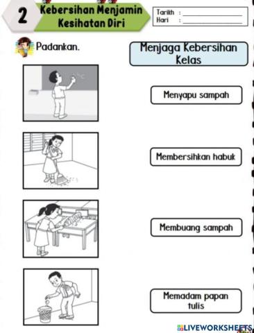 Kebersihan bilik darjah