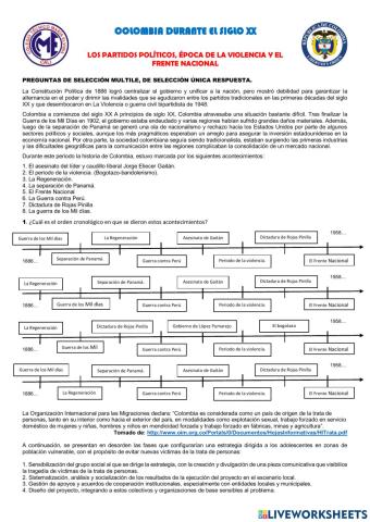 Colombia en el siglo XX