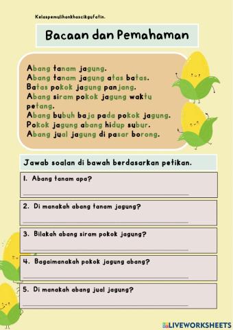 Bacaan dan Pemahaman