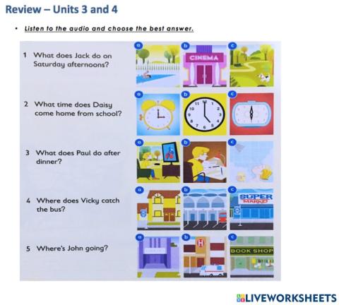 Review - Units 3 & 4