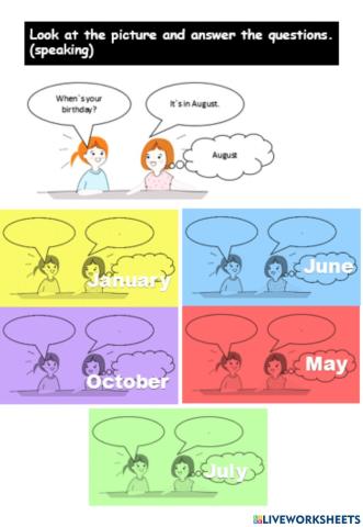 Cefr get smart module 4, months birthday speaking