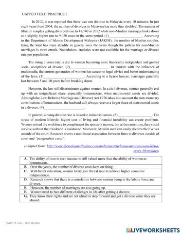 MUET Gapped Text (7)