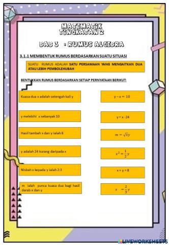 Bab 3: rumus algebra