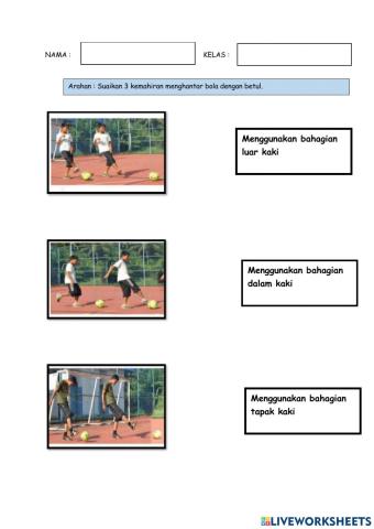 Futsal- Kemahiran menghantar bola