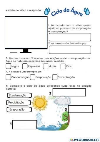 Atividade de Revisão de Ciências