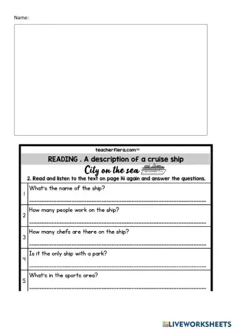English Plus 1 Unit 1Towns and Cities Reading Exercise 2 page 14