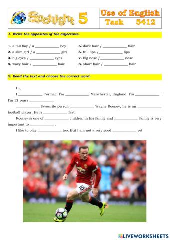 Spotlight 5 Task 5412