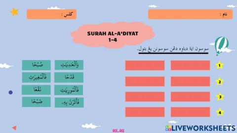 Surah Al-A'diyat 1-4